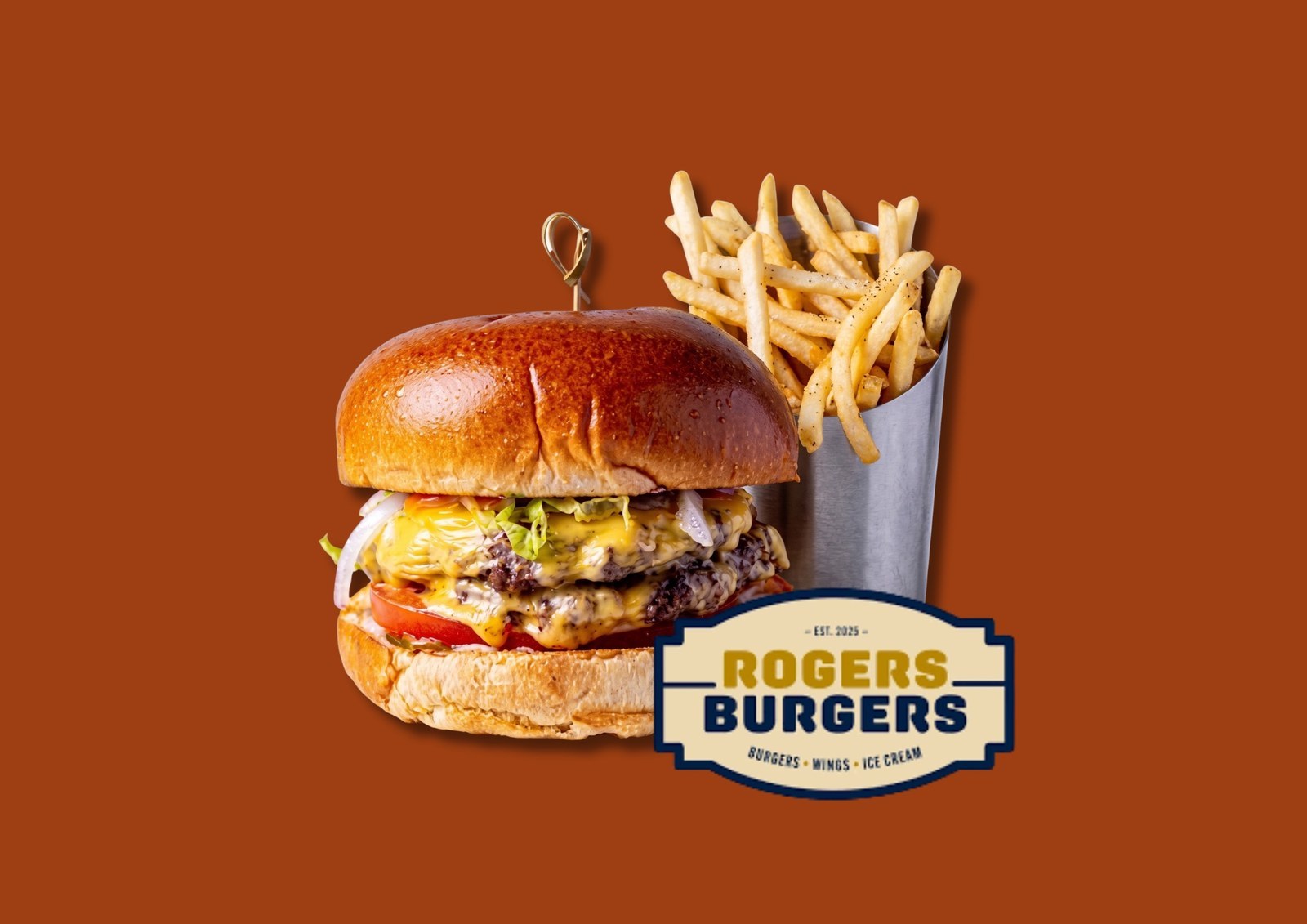 Rogers Burgers campaign imagery